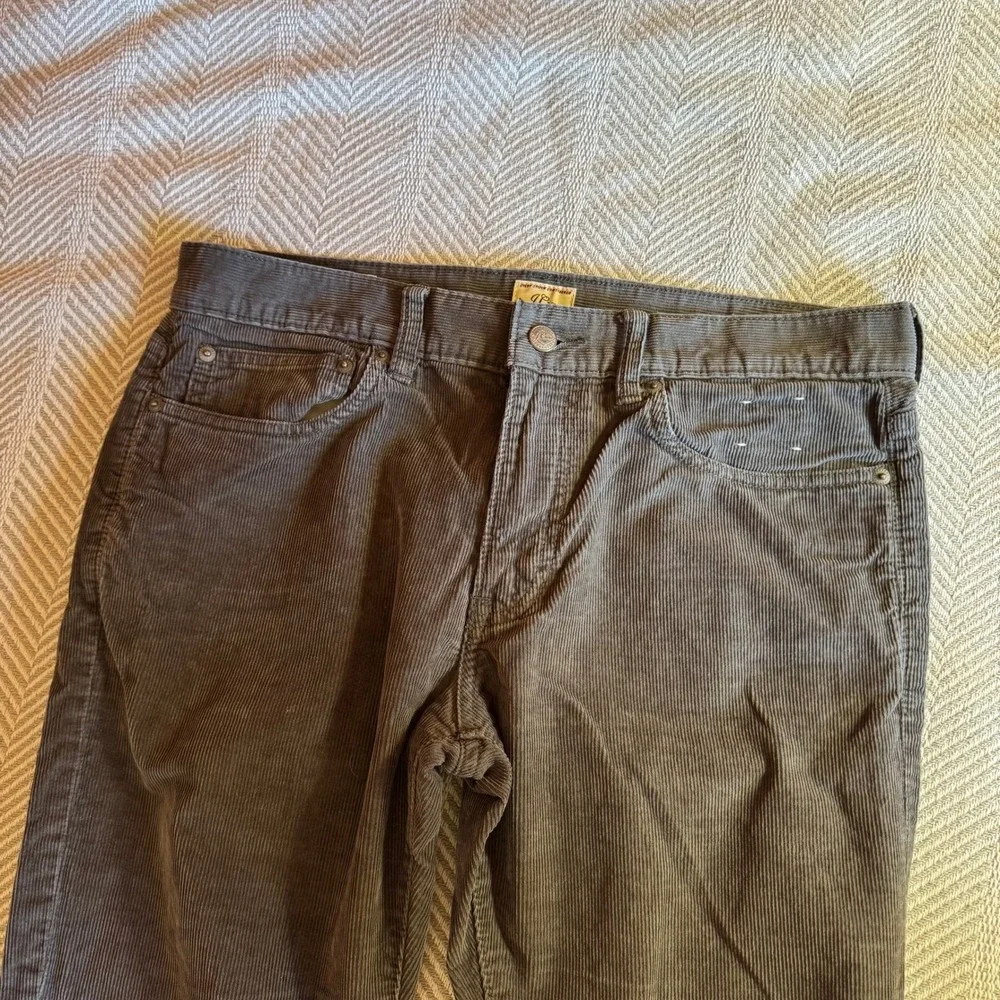 Men's J Crew Corduroy Slim Fit Style 484 Pants,‎ Gray, Size 32x32